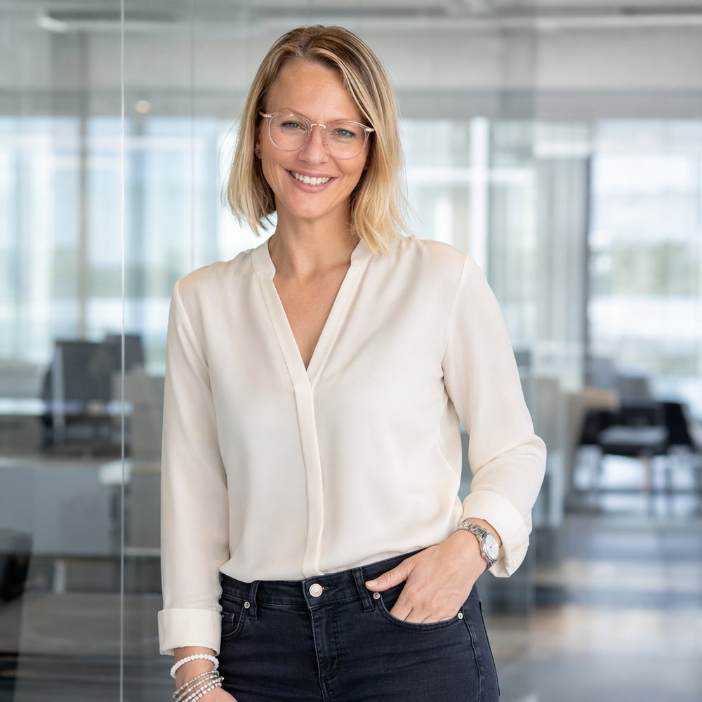 Yvonne Brinkhaus im Büro